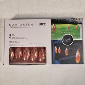 ALLSOP Soji Marrakesh Outdoor Solar 15 ft. 10-Light Integrated LED String Lights